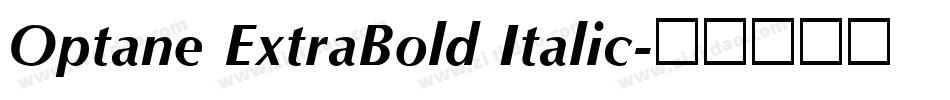 Optane ExtraBold Italic字体转换
